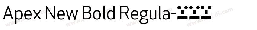 Apex New Bold Regula字体转换
